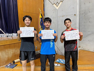 令和5年度県中学生卓球選手権卓球大会